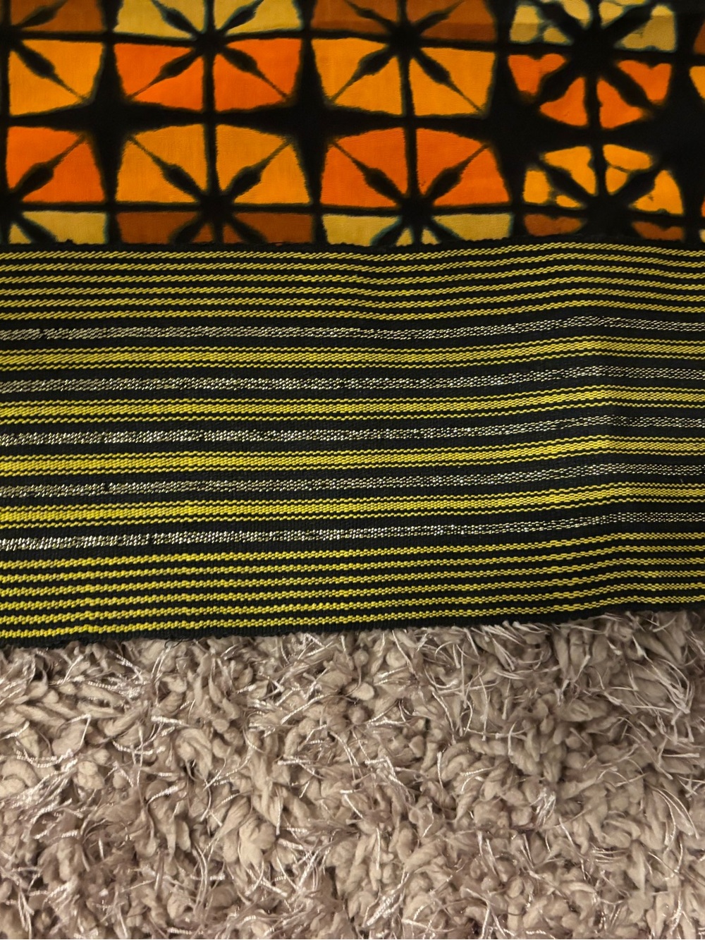Vibrant Orange & Black Patterned Kimono Jacket - Picture 12 of 14